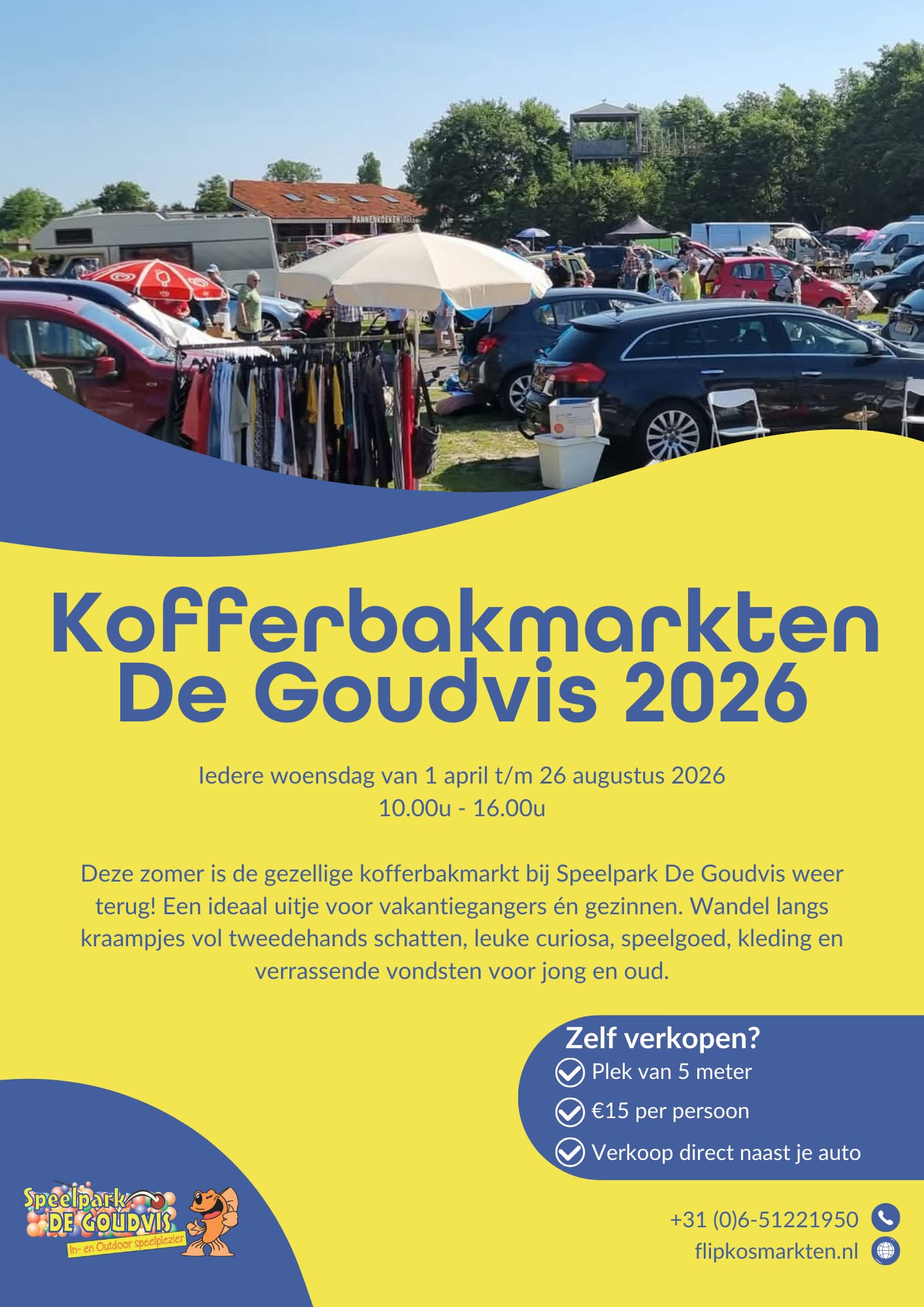 (maand 4) 01-04-2026, Kofferbakmarkt De Goudvis - Afbeelding 2
